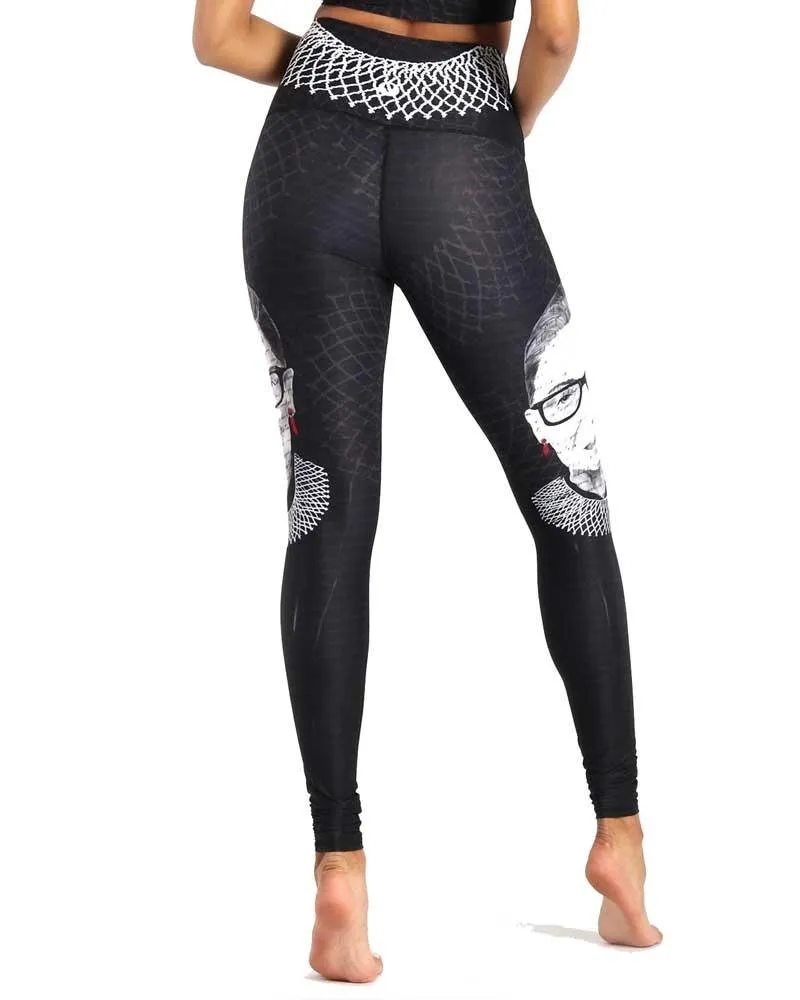 Notorious RBG Printed Yoga Leggings