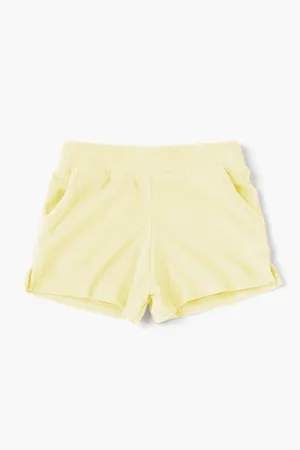 OMAMImini Terry Running Girls Shorts - Yellow