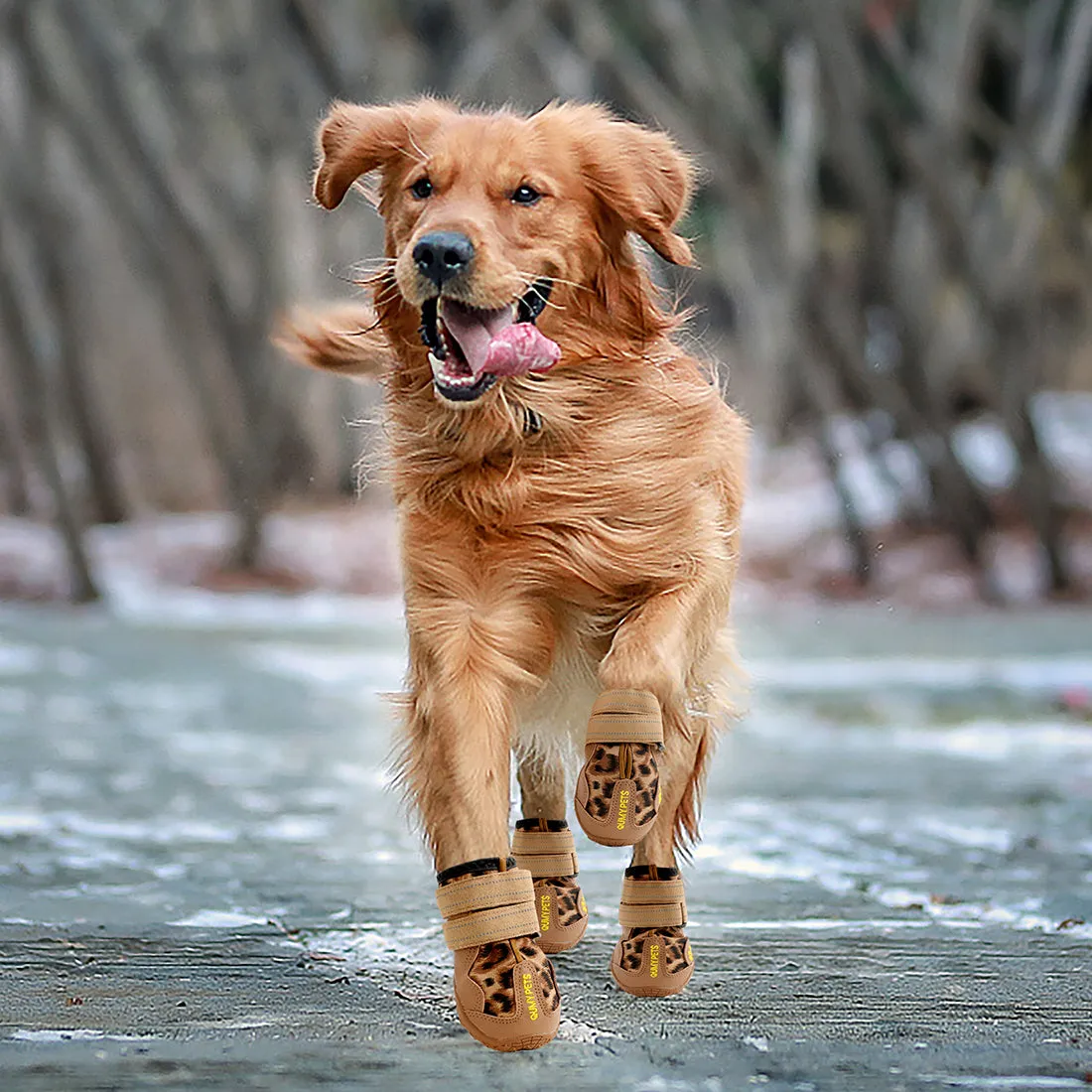 QUMY Dog Shoes for Medium Large Dogs 1PC