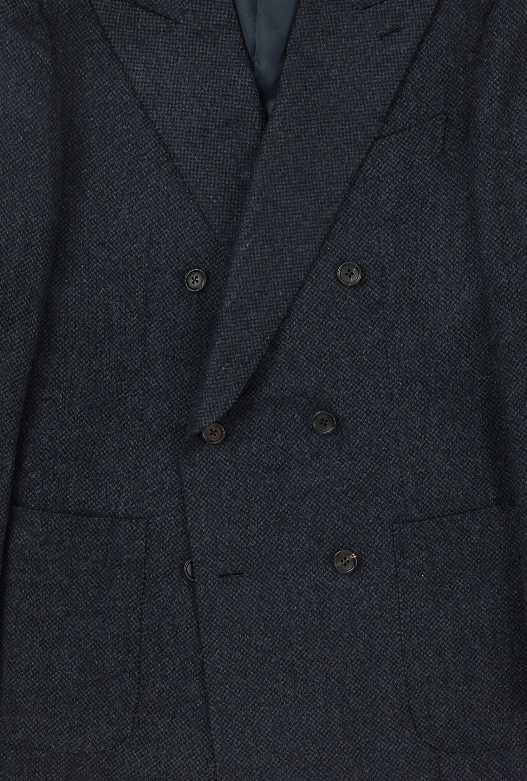 Sport Jacket Double Breasted Wool Navy Barleycorn