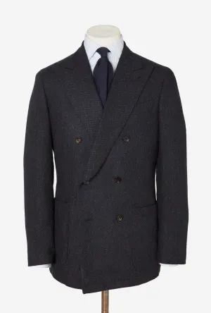 Sport Jacket Double Breasted Wool Navy Barleycorn