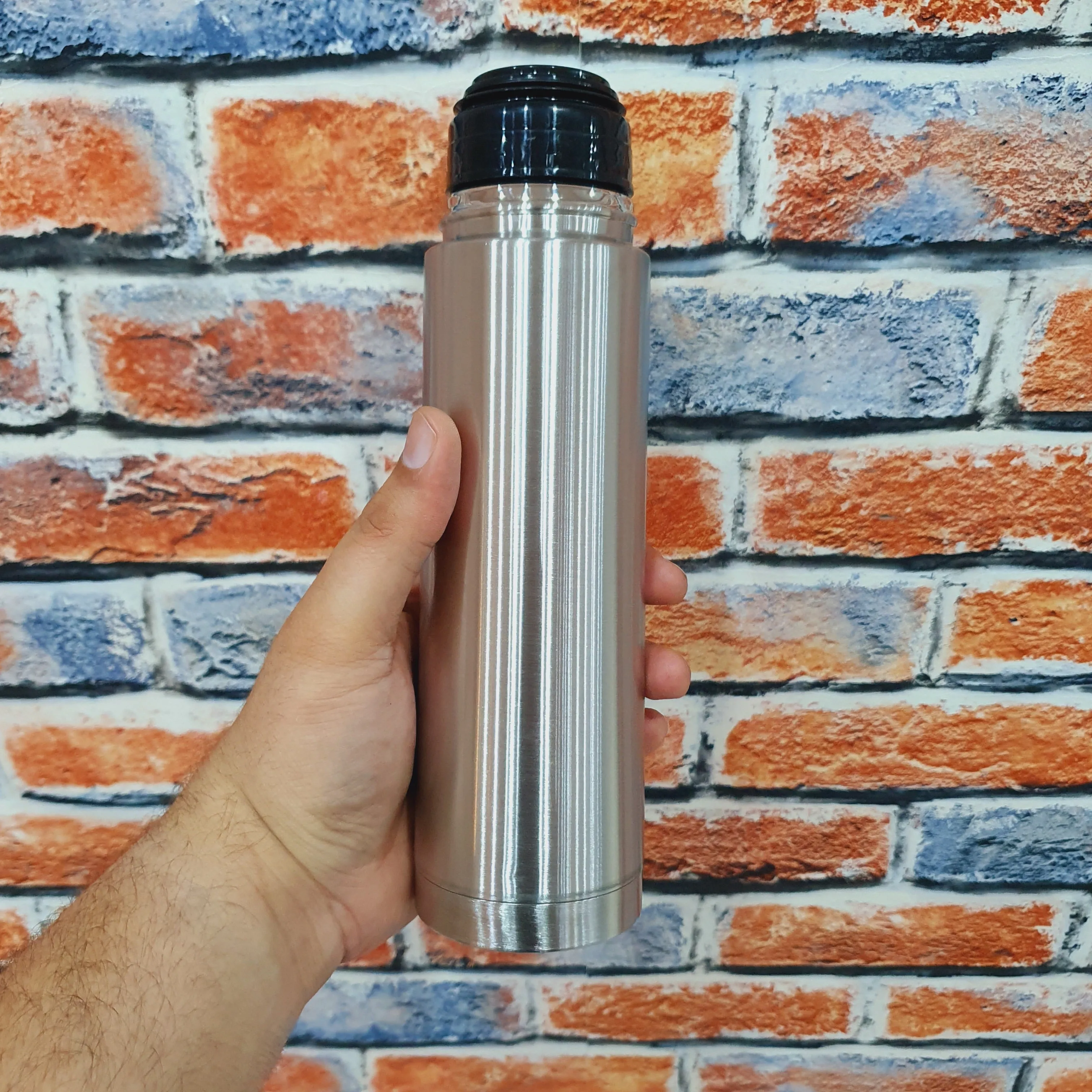 Stainless Steel Water Bottle with Cover- Sports Bottle- Hot & Cold -1 Piece- Three Sizes