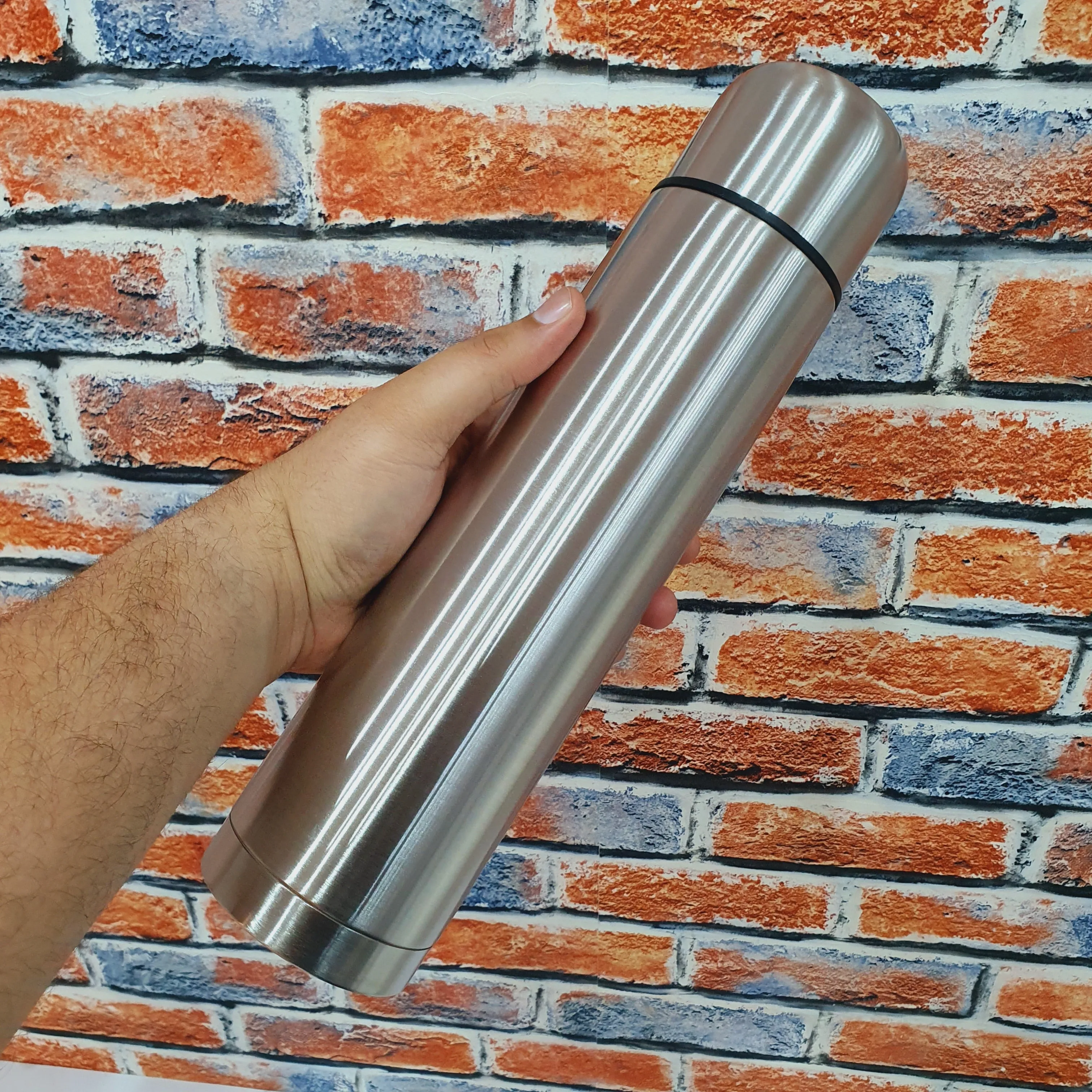 Stainless Steel Water Bottle with Cover- Sports Bottle- Hot & Cold -1 Piece- Three Sizes