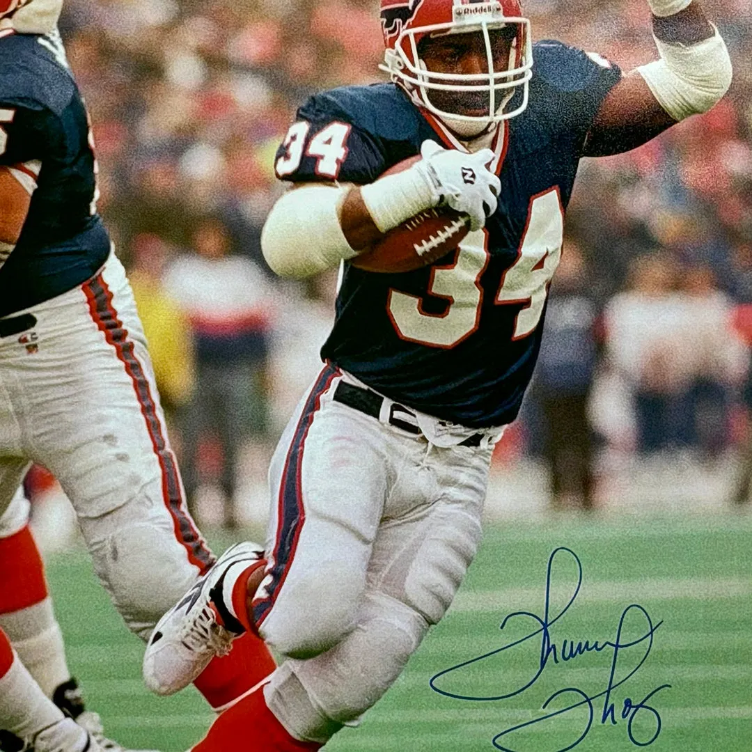 Thurman Thomas Signed Buffalo Bills Framed 16x20 Photo