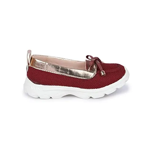 toothless Kids Girls Maroon Casual Shoes(TLPGCA4501-9-10Y)