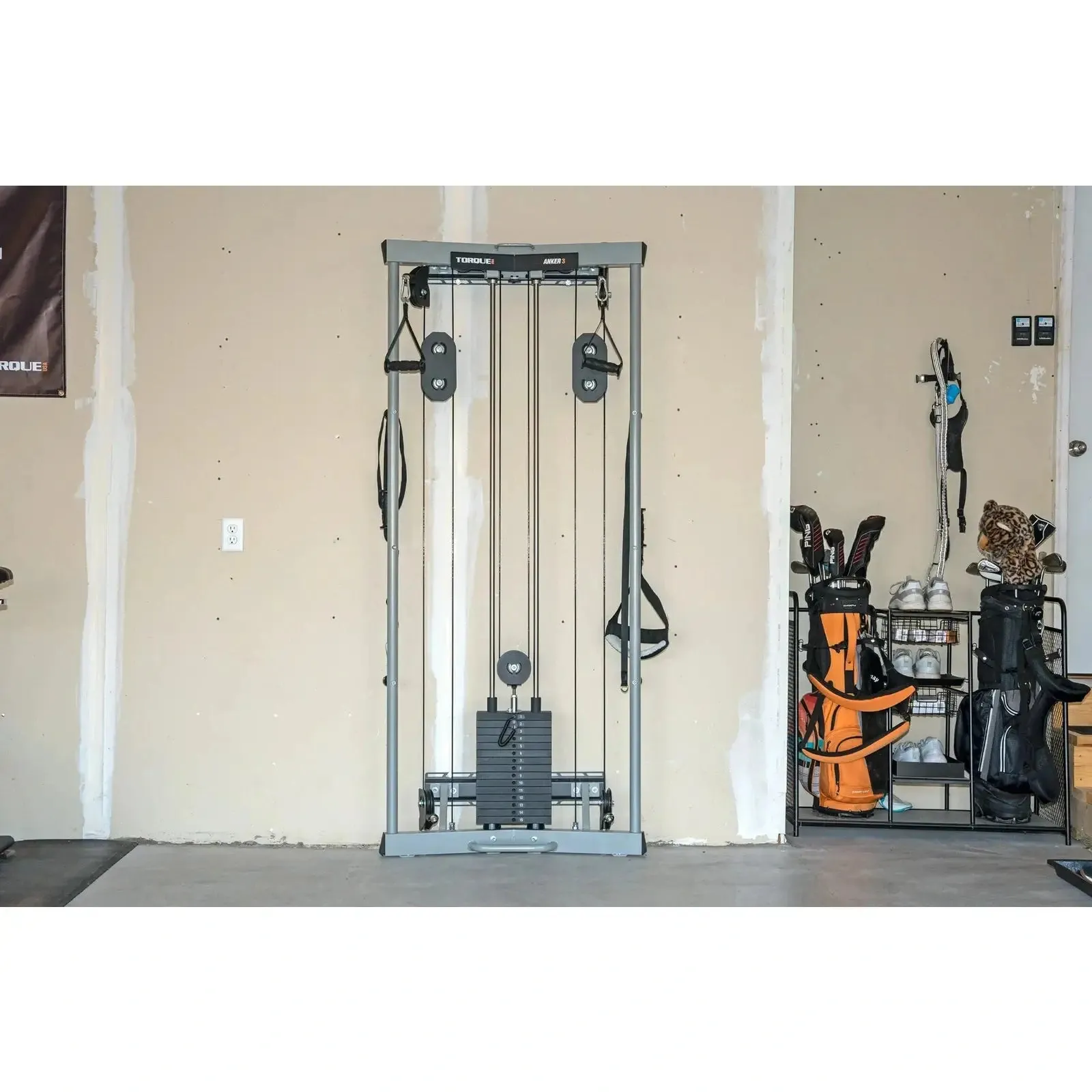 Torque High Squat Rack - Space Saving Strength Home Gym Package