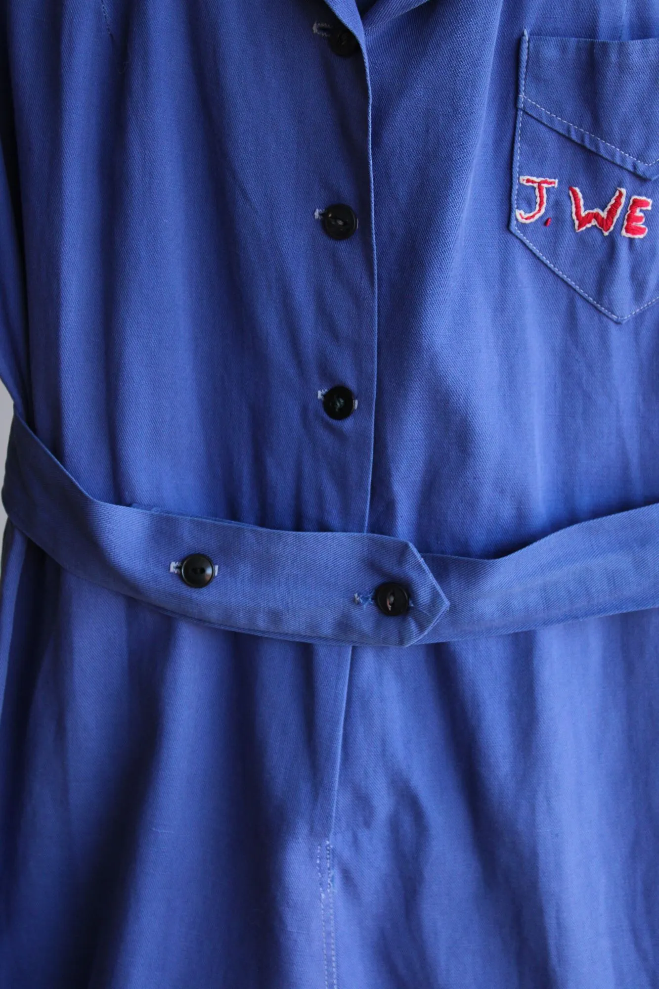 Vintage 1940s Blue Gym Uniform Romper