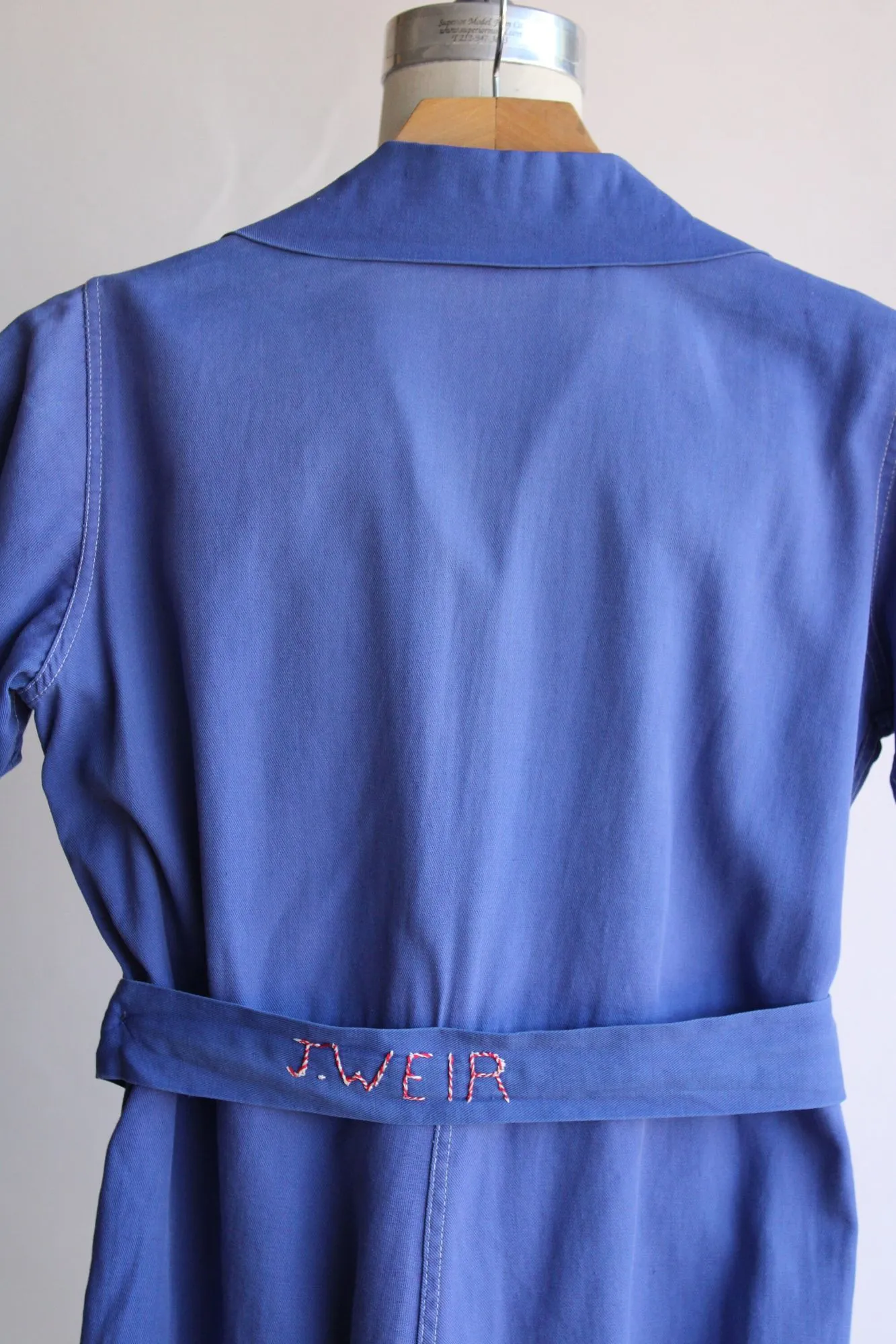 Vintage 1940s Blue Gym Uniform Romper