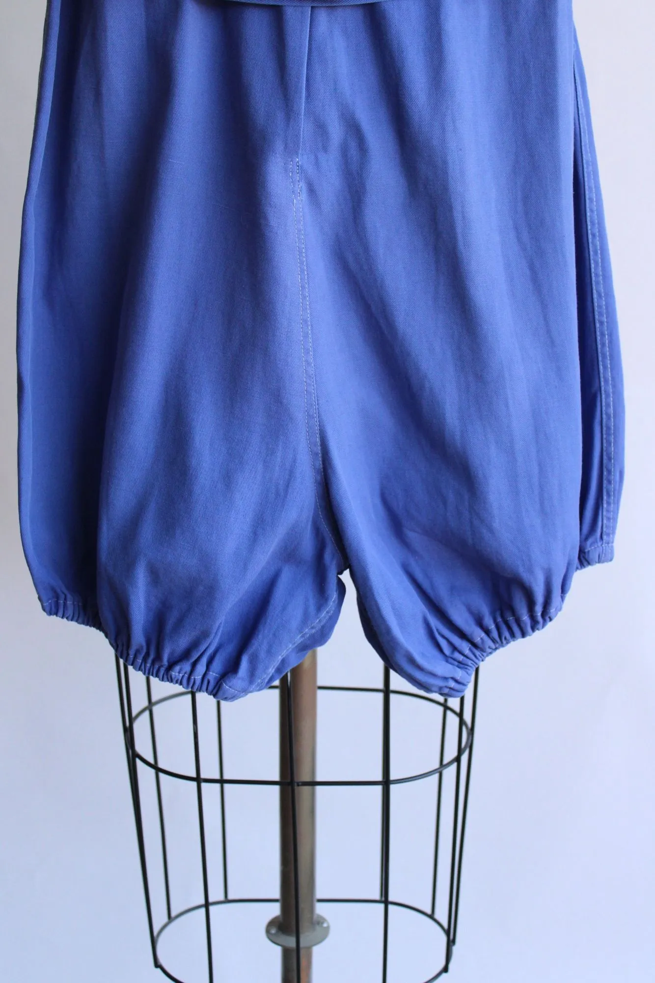 Vintage 1940s Blue Gym Uniform Romper