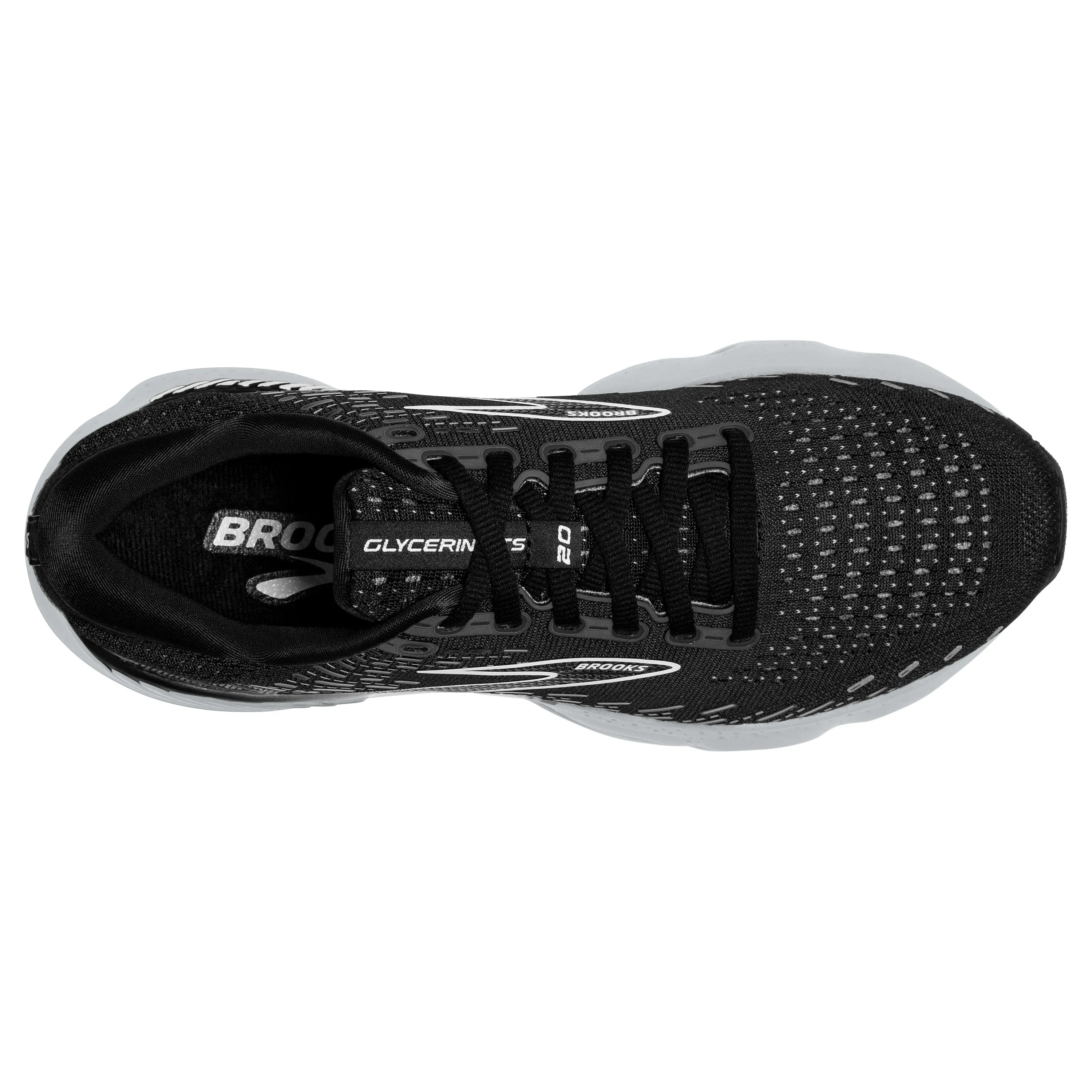 Women's Brooks Glycerin GTS 20 Color: Black/White/Alloy