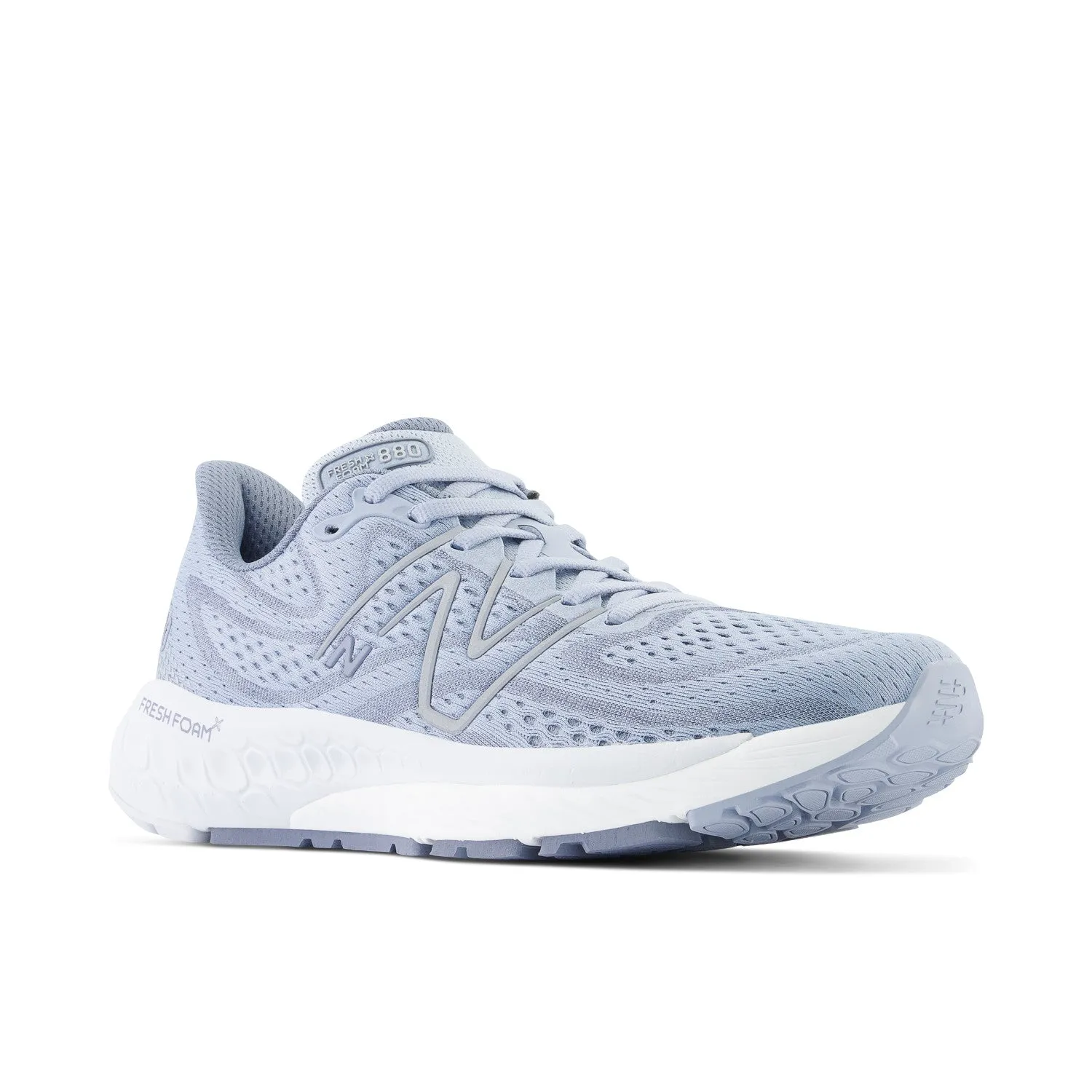 Women's New Balance Fresh Foam X 880v13 Color: Light Arctic Grey and Light Silver Metallic