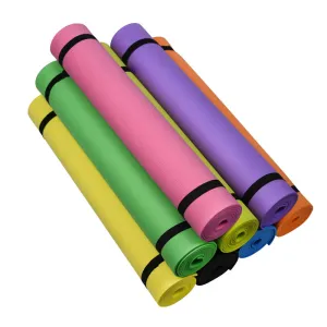 Yoga mat thousands of people sports outdoor camping moisture-proof mat 4mm purple fitness blanket manufacturer.