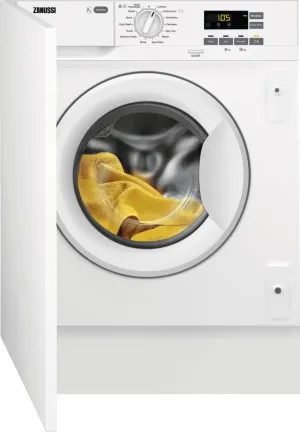 Zanussi Z712W43BI Integrated Washing Machine, 7kg, 1200 Spin, White